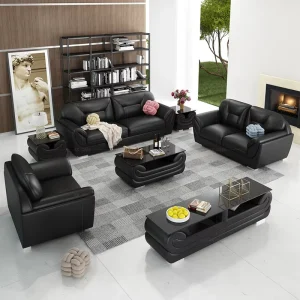 High Quality Living Room Leather Sofa Sets Stylish Modern 3 Seats Living Room Furniture Sofas for Home