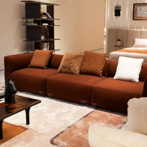 High Quality Living Room Luxury Fabric Sofa Sets Apartment Villa Light Luxury Style Wooden Frame Designer Couch Combination Sofa
