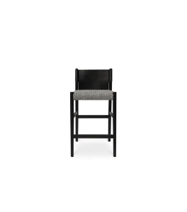 High Quality Luxury Nordic Style Ash Solid Legs Breakfast Hotel Cafe Counter Bar Height Bar Stools