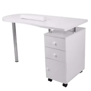 High Quality Luxury Wood Manicure Nail Table Desk Nail Art Salon Furniture Nail Desk Table for Beauty Salon