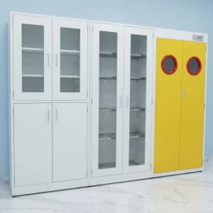 High Quality Medical Lab Steel Cabinet Polypropylene Surface for Reagents Medicines Storage Chemical Resistant Durable Metal