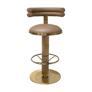 High Quality Metal Chair Orange Barstool Velvet bar Stool Nordic Luxury Stainless Steel bar Stool