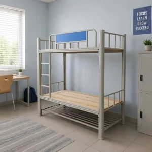 High Quality Metal Modern Adjustable Bunk Bed Twin Size for Kids School Dormitory Apartment