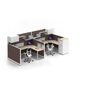 High Quality Modern Commercial Office Desk Workstation Customized Stable Staff Cubicle Computer Desk Knock for