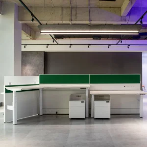 High Quality Modern Cubicle Workstation Steel Fabric Table with Low Office Partition Design