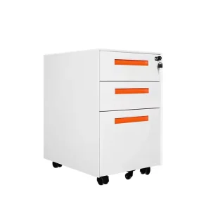 High Quality Modern Custom Modern Metal Filing Cabinet 3 Drawers Mobile Pedestal Office Storage Steel Cabinets Drawer