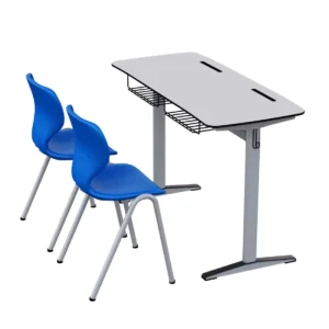 High Quality Modern Design Double Student Desk Chair School Furniture Set for Home Office Workshop Use