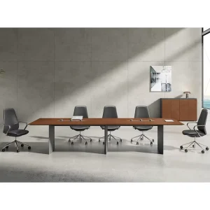High Quality Modern Design Office Furniture Meeting Room Negotiations Table Wood Metal Legs Conference Room Table