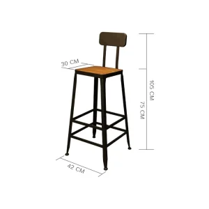 High Quality Modern Designs Wooden Bar Chair for Bar Table