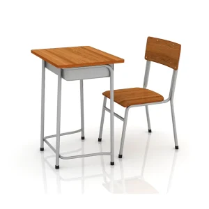 High Quality Modern High School Wooden School Student Desk and Chair Set