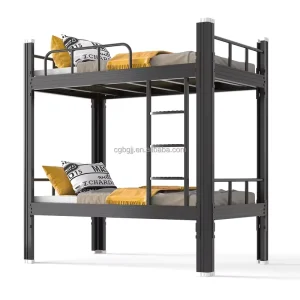 High Quality Modern Hostel Double Decker Student School Dormitory Hospital Hotel Steel Iron Latest Design Metal Bunk Beds