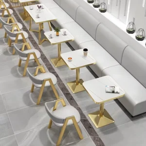 High Quality Modern Multiple Color Velvet Bench Restaurant Sofa Dining Furniture Booth Chairs Set for Coffee Shop Use