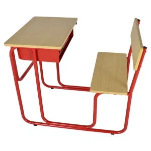 High Quality Modern School Classroom Furniture Sturdy Wood Frame Eco Friendly Space Saving Single Table Chair Educational