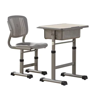High Quality Modern Student Table Chair Set Metal Frame School Classroom Children’s Study Brilliance Commercial Use China Model