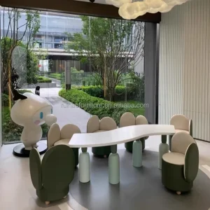 High Quality Modern Wood Children’s Table Chairs Durable Eco Friendly Easy Assembly for Kindergarten Preschool & School