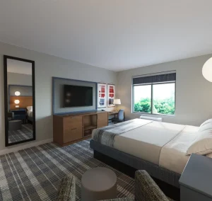 High Quality Modern Wood Hotel Bedroom Sets for King and Queen Rooms