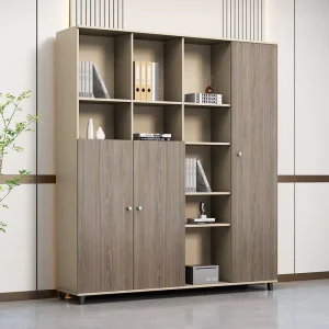 High Quality Modern Wooden Panel Filing Cabinets for Workshop Use Modular Extendable Commercial Office Storage Furniture