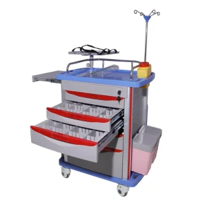High Quality Multi function Hospital Trolley Medical Nursing Emergency Trolley Cart