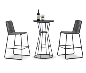 High Quality New Style Patio Outdoor Furniture Garden Waterproof bar Chair and Table