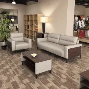 High Quality Office Sofa Set Luxury Leather Couch with Modern Design Factory Price