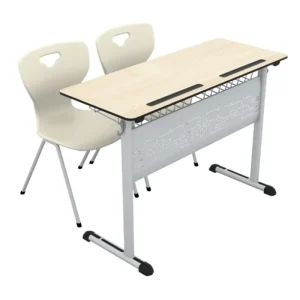 High Quality School Furniture Sets Double and Single Seat School Desk and Chair for School Classroom