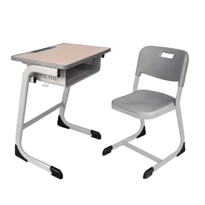 High Quality Single School Set Used Metal Desk and Chair for Classroom Metal Material for Living Room