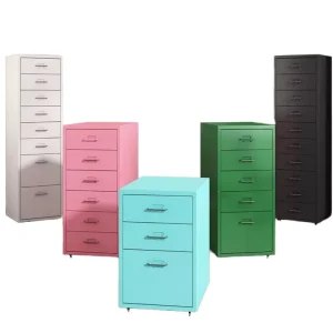 High Quality Small Modern Steel 2 Drawer Filing Cabinet Knock Down Colored Chest Storage Living Room Home Office