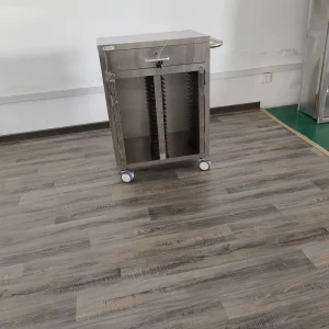 High Quality Stainless Steel Hospital Patient File Trolley Medical Record Cart Chart Holder with Lockable Drawer for Clinic ICU