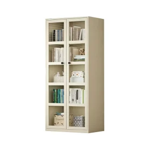 High Quality Steel Bookcase Modern File Cabinet Glass Door Office Furniture Floor Standing Filing Cabinet for Study Living Room