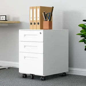 High Quality Steel Mobile File Cabinet Gooseneck Handle Lockable for Office Home Living Room Hospital Storage for Bedroom Use