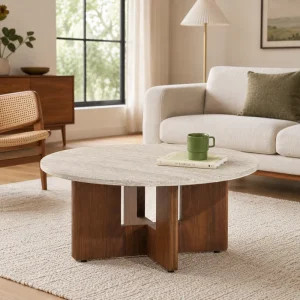 High Quality Tea Corner Table Marble Modern Coffee Table for Living Room and Bedside