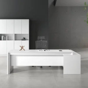 High Quality Wood Executive Office Desk and Chair Combination with Modern Design Large Workstation for General Manager