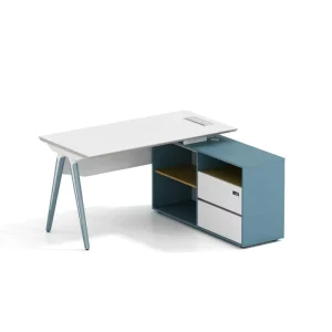 High Quality Wooden L Shaped Boss Desk Modern Office Desk Easy to Assemble With Storage Space Color Customizable