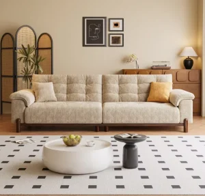 High-Resilience Multi-Layer Foam Chenille Sofa