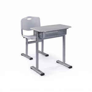 High School Classroom Adjustable Height Modern Metal School Desk and Chair Sets