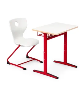 High School Modern Adjustable Comfortable Plastic Student Desk and Chair Set