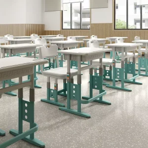 High School Sets Kids Single Height Adjustable Classroom Desk and Chairs
