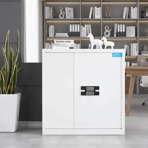 High Security Code Lock Adjustable Heavy Duty Steel Modern Movable Fireproof Space Saving 2 Drawer Filing School Warehouse