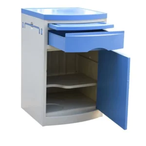 High Stand ABS Plastic Case Bedside Cabinet Hospital Movable Cabinet Medical Hospital Furniture