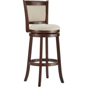 High Stool Kitchen Bar Stools Swivel Upholstered Bar Wood Modern Contemporary Oak Dining Chair Commercial Furniture