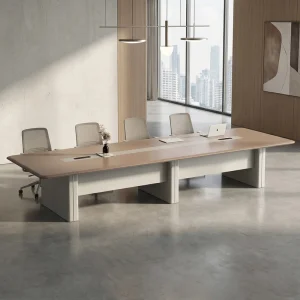 High capacity Rectangular Conference Table for Large Enterprise Department Meeting Desk