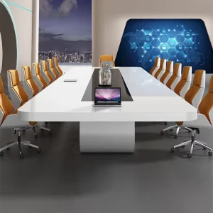 High-end Boardroom Conference Room Meeting Table Modern Office Table 12 Seats Conference Table for Meeting Room