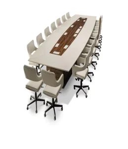 High end Classy Durable Quality CORIANS Solid Surface Modern Eco Friendly Triangle Shape Meeting Table for School and Home Office