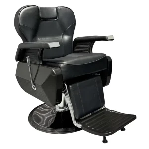 High end Commercial American style Men’s Metal Barber Chair with Swivel Lifting Armrest Features for Hair Salon Use