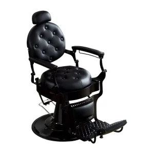 High-end Metal Salon Oil Head Chair Adjustable Height Reclining Vintage Style Barber Chair Hair Salon Perm Dyeing Chair