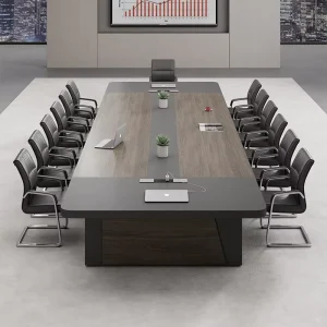 High end Modern Conference Table Office Furniture Wood Veneer Suitable for Companies