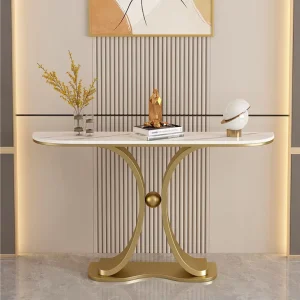 High-end Modern Minimalist Entrance Table and Side Table in the Living Room
