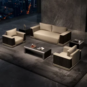 High end designed soft furniture sofa for office use in the leadership office