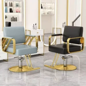 High grade Metal Stylist Barber Chair for Salon and Barbershop Adjustable Rotating Commercial Salon Ironing and Dyeing Chair