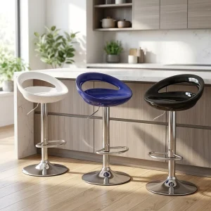 High quality Metal Durable High back Chairs Barber Shop Adjustable height Swivel Stools Salon Chair Water Resistant